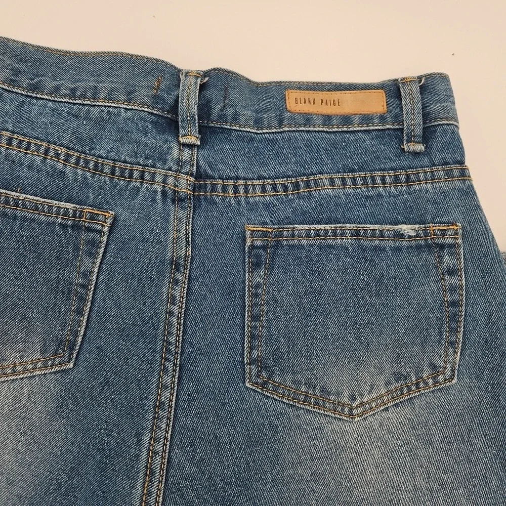 Blank PAIGE Denim Collection High‎ Rise Wide Leg 32 Inch BelL Jeans W/Large *EUC